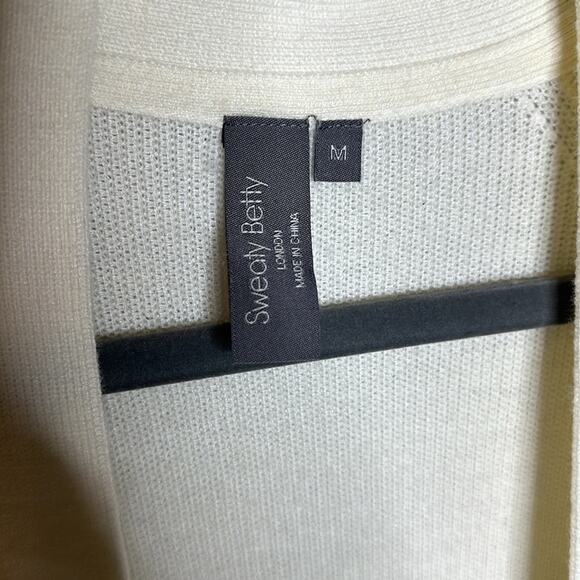 Sweaty Betty Cream Open Long Cardigan size Medium - Picture 2 of 7